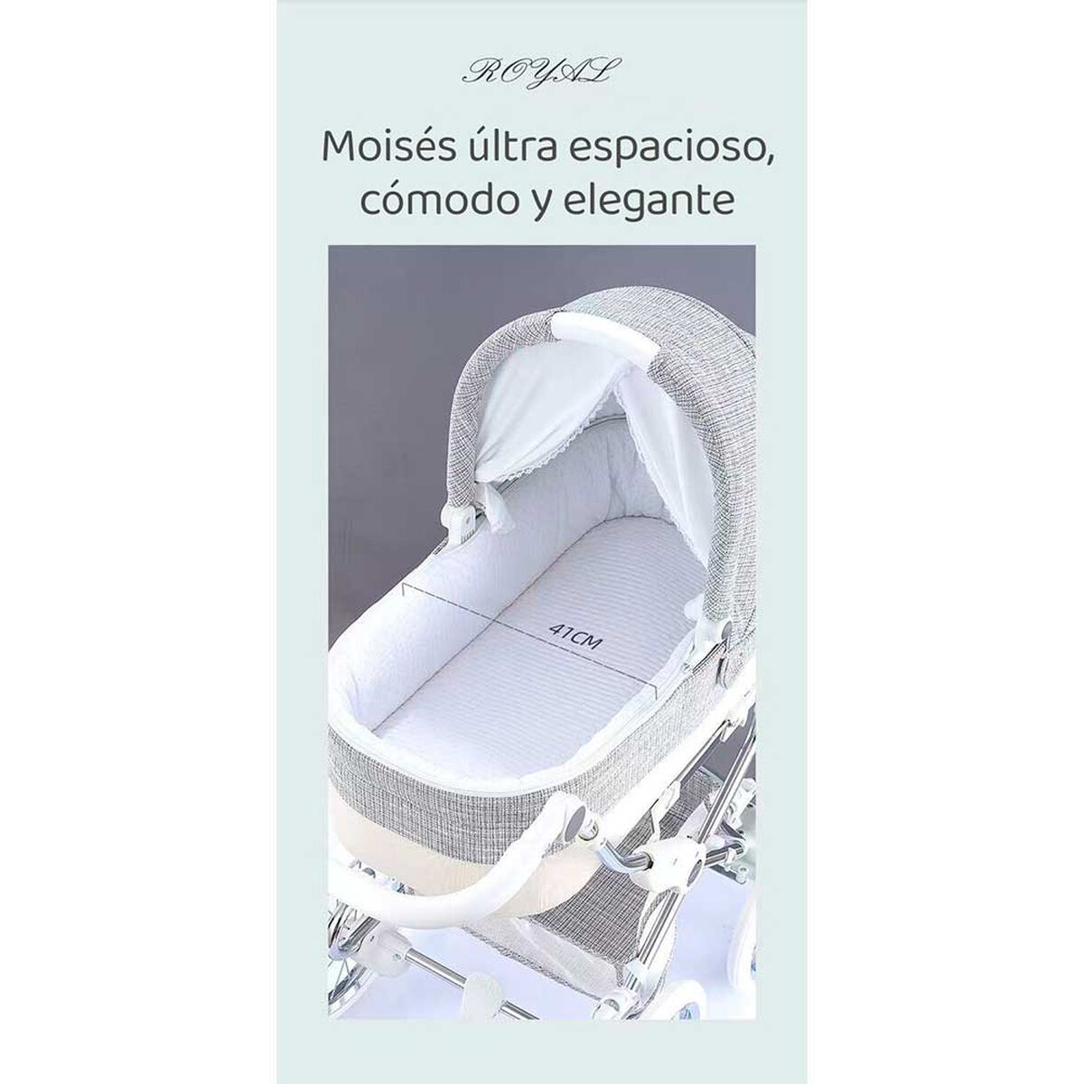 Coche Lujoso Royal de Coolbaby 2 Piezas Rosado By Lubabycas