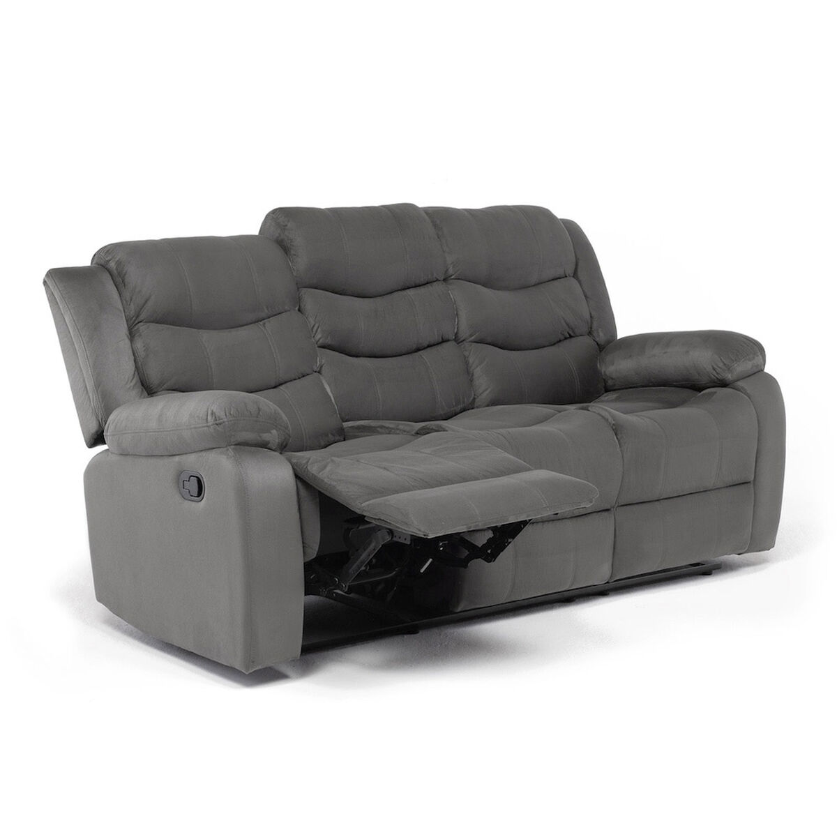Sof&aacute; Reclinable Daniels Norman 3 Cuerpos Gris