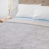 Frazada Poliéster Doral King Deluxe Gris Rayado