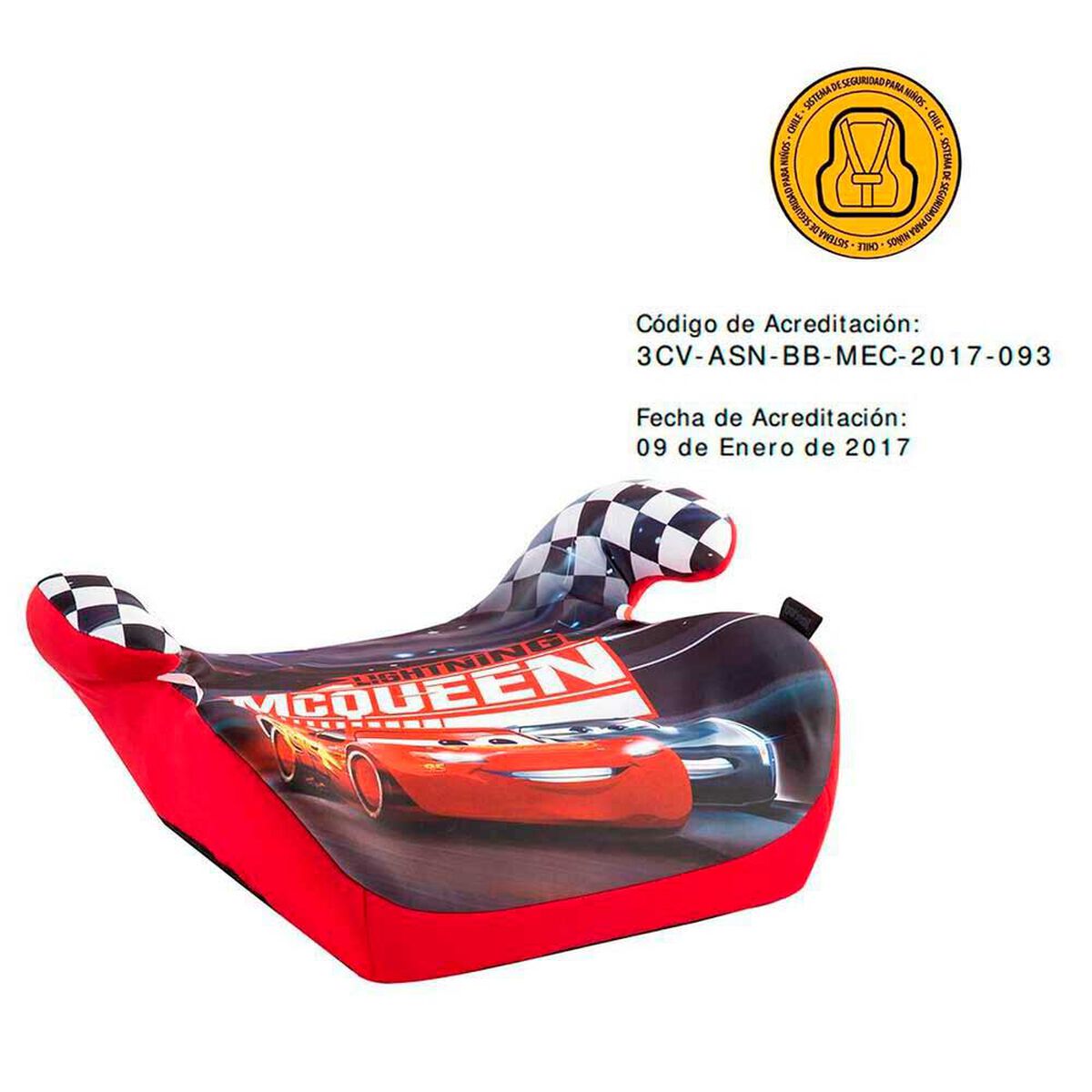 Silla de Auto Alzador Infantil Cars Disney