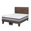 Cama Europea CIC Base Dividida 2 Plazas Balance + Respaldo Baker