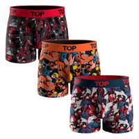 Pack 3 Bóxer Medio Microfibra Naruto Shippuden Hombre Top Color 3