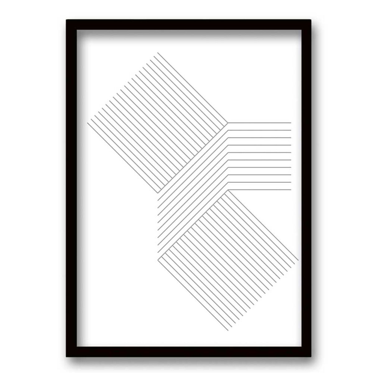 Cuadro Decorativo Retela Abstract Hip Lines 70 x 50 cm