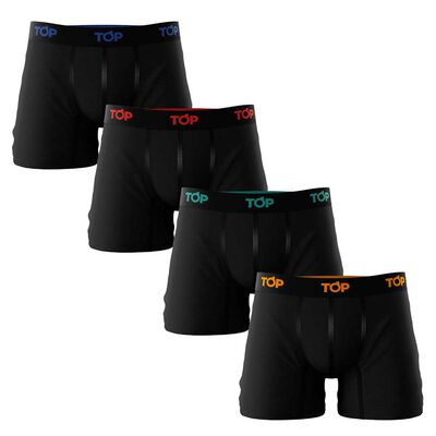 Pack 4 Bóxer Medio Hombre Top