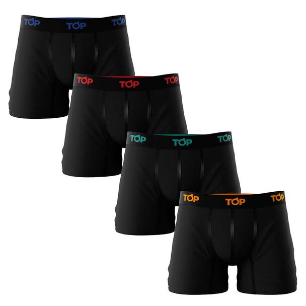 Pack 4 Bóxer Medio Hombre Top
