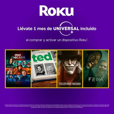 Imagen 2 del producto Reproductor Streaming Roku Stick +