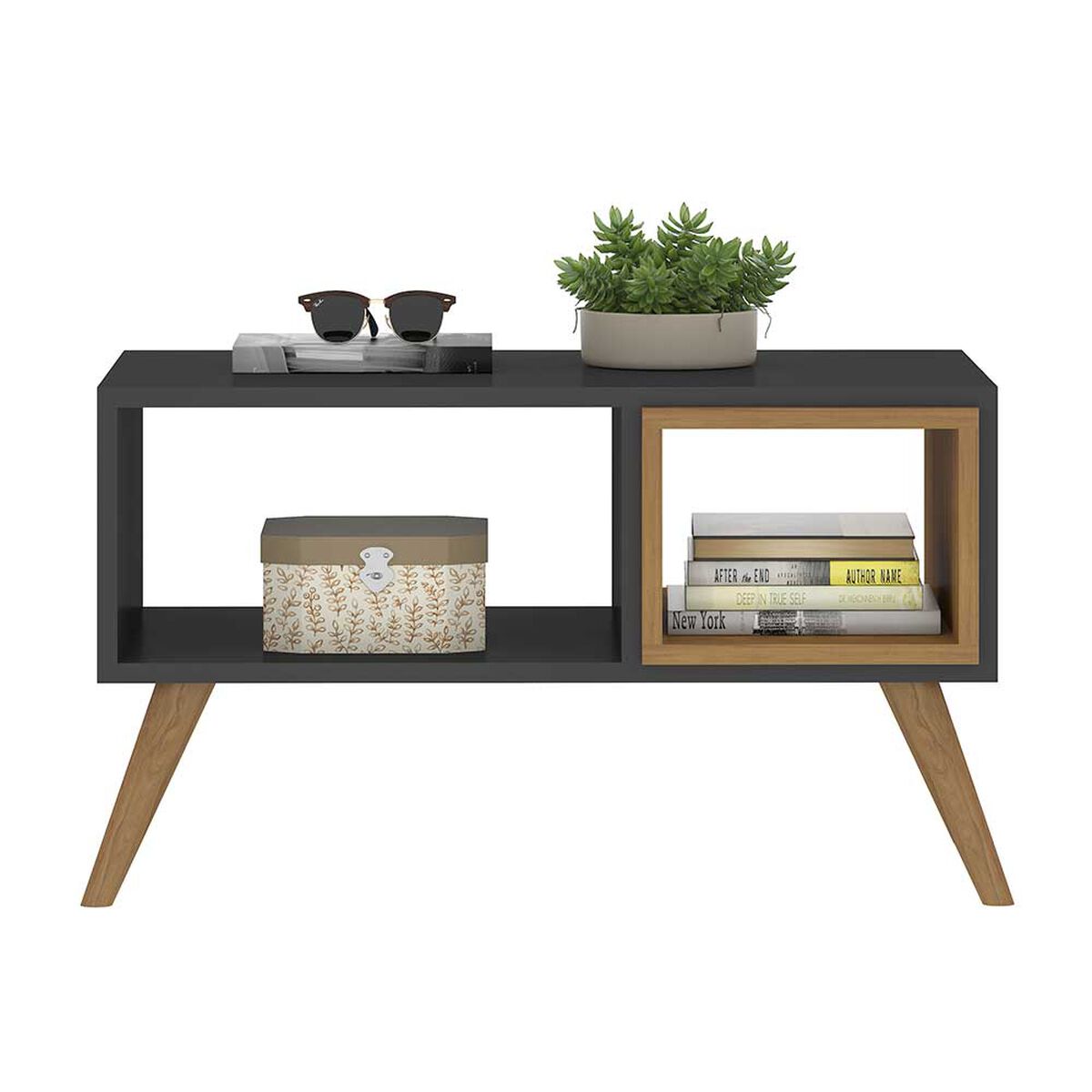 Mesa de Centro Jdo & Design Retro Grafito Nogal