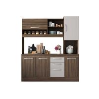 Mueble de Cocina Home Mobili Nuba 5 Puertas 3 Cajones Café
