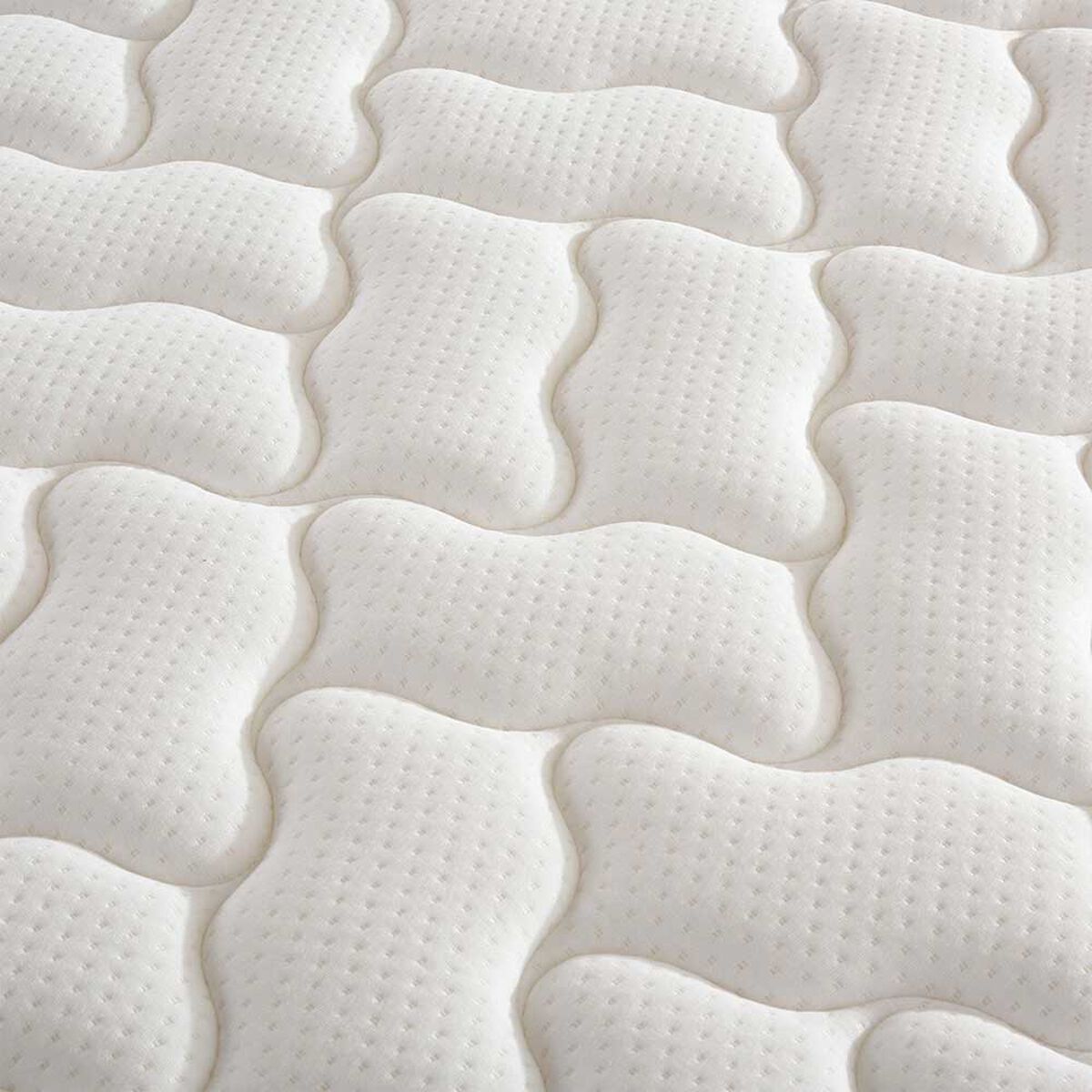 Cama Europea CIC Base Dividida 2 Plazas Anatomic + Respaldo + 2 Veladores Munich