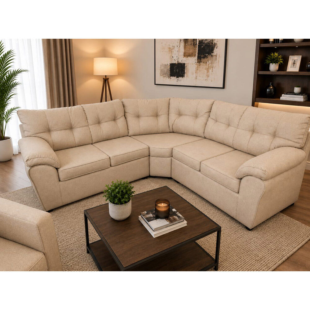 Seccional Diseño A&M Home Lebana 6 Cuerpos Beige