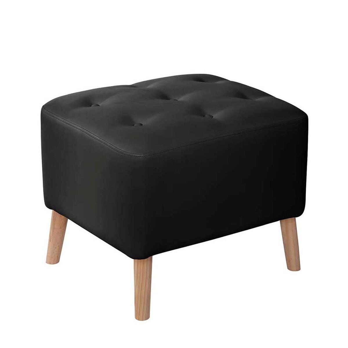 Pouf Latam Home Lyon PU Negro