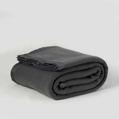 Frazada de Poli&eacute;ster Linea Hotel King Liso Gris