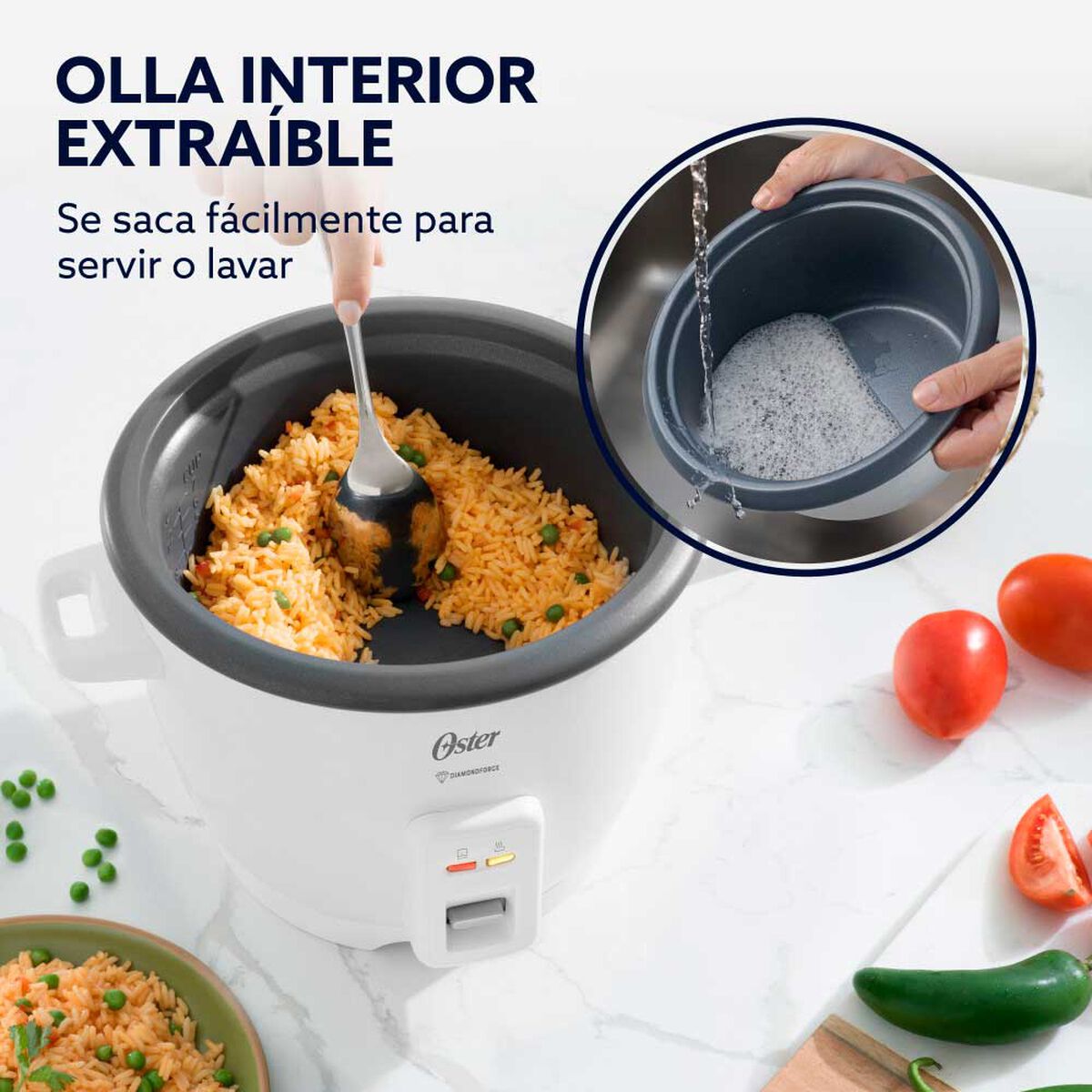 Arrocera Oster CKSTRCB7DFWHT-052 1,6 lts.