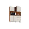 Combo Mueble Auxiliar Casanova Clean 1 Cajón 1 Puerta + Mueble de Cocina Lux 3 Cajones 4 Puertas