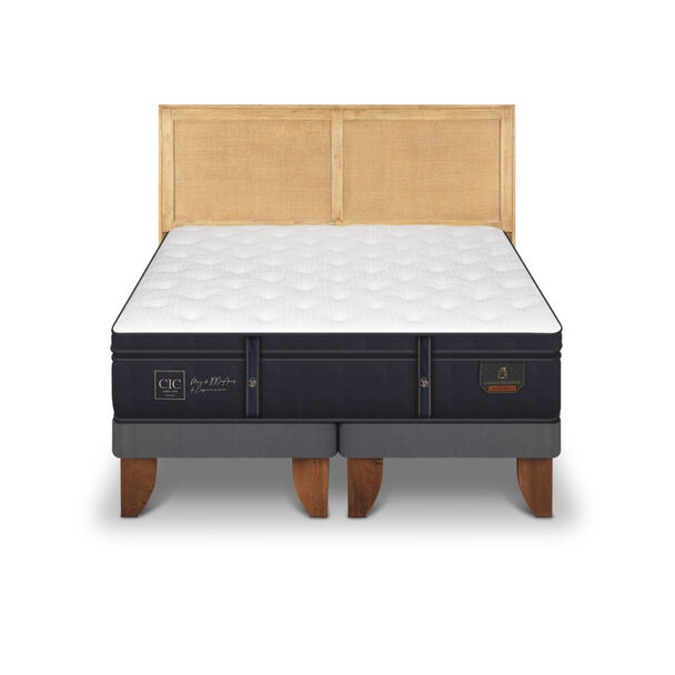 Cama Europea CIC 2 Plazas Premium + 1 Respaldo Sava