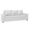 Juego de Living Innovamuebles Kahlo Sofá 3 Cuerpos + Dos Sillones 1 Cuerpo Blanco