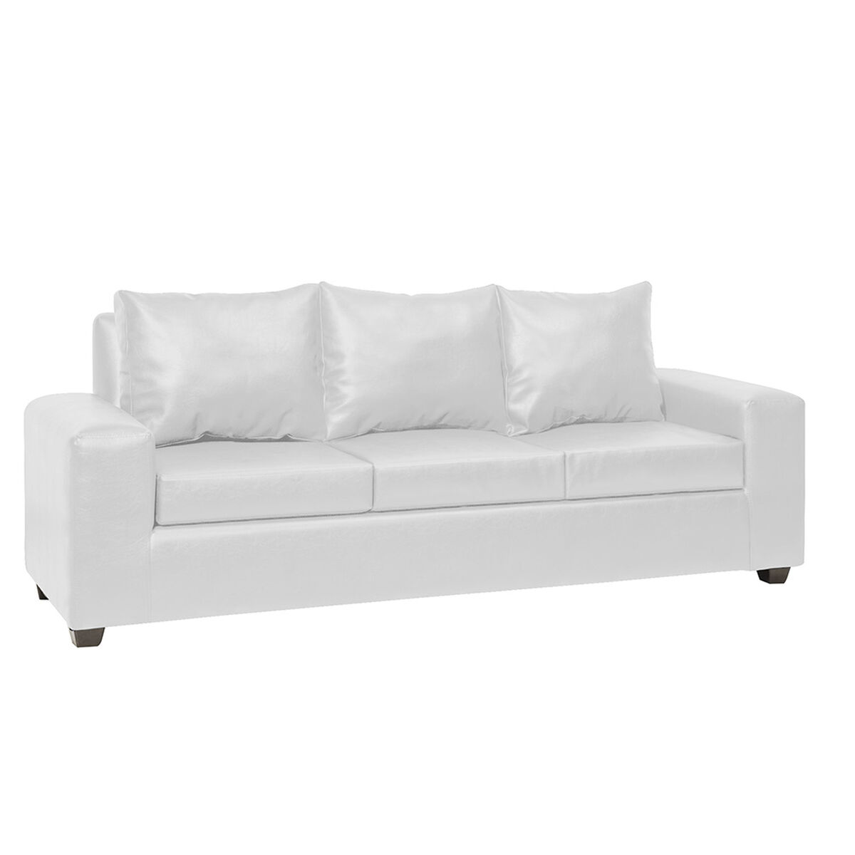 Juego de Living Innovamuebles Kahlo Sofá 3 Cuerpos + Dos Sillones 1 Cuerpo Blanco