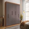 Clóset Altavision Master 8 Puertas 6 Cajones Jatoba Grafito