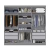 Closet Di Poretti Design 12K 6 Puertas 4 Cajones Gris