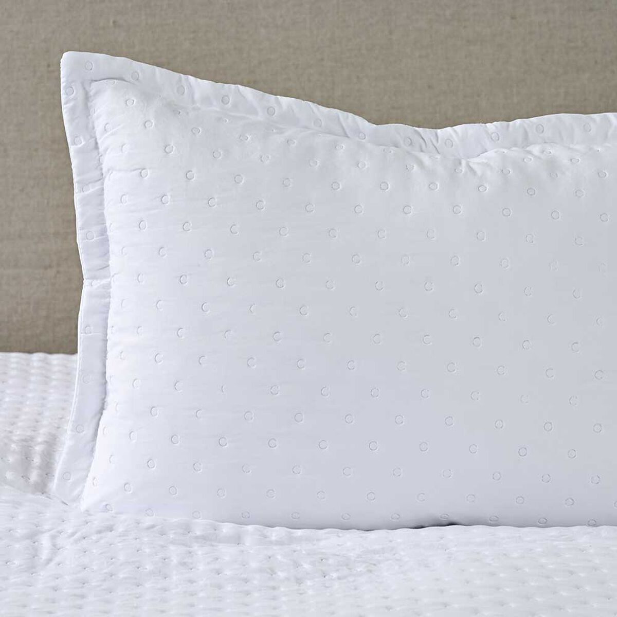 Quilt American Family 1.5 Plazas Dots Blanco