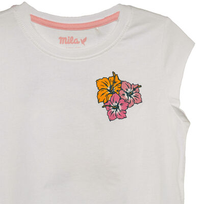 Imagen 2 del producto Polera sin Mangas Niña Mila Blanco, Negro, Oliva, Rosa