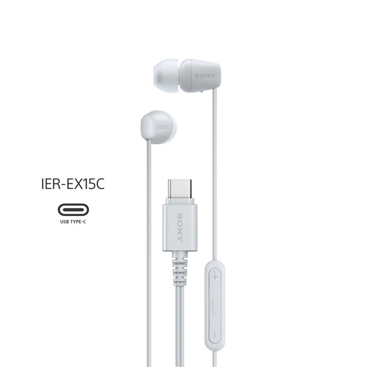 Audífonos In Ear SONY IER-EX15C/WZUC Blanco