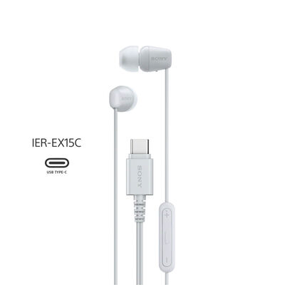 Audífonos In Ear SONY IER-EX15C/WZUC Blanco