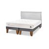 Cama Europea CIC Base Dividida 2 Plazas Cocopedic + Respaldo Miro Alpino