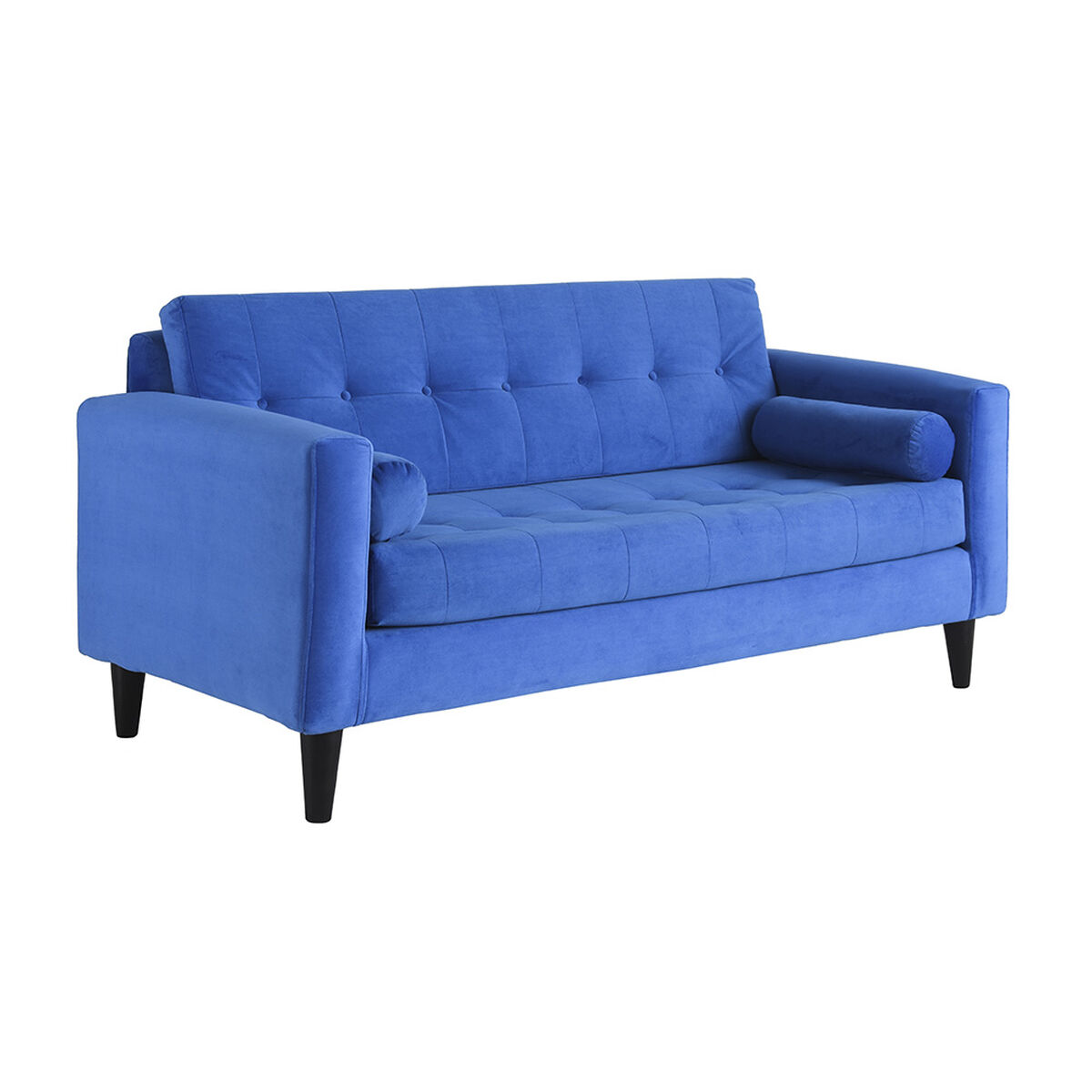 Sofá Bodevir Retro 3 Cuerpos Azul Rey