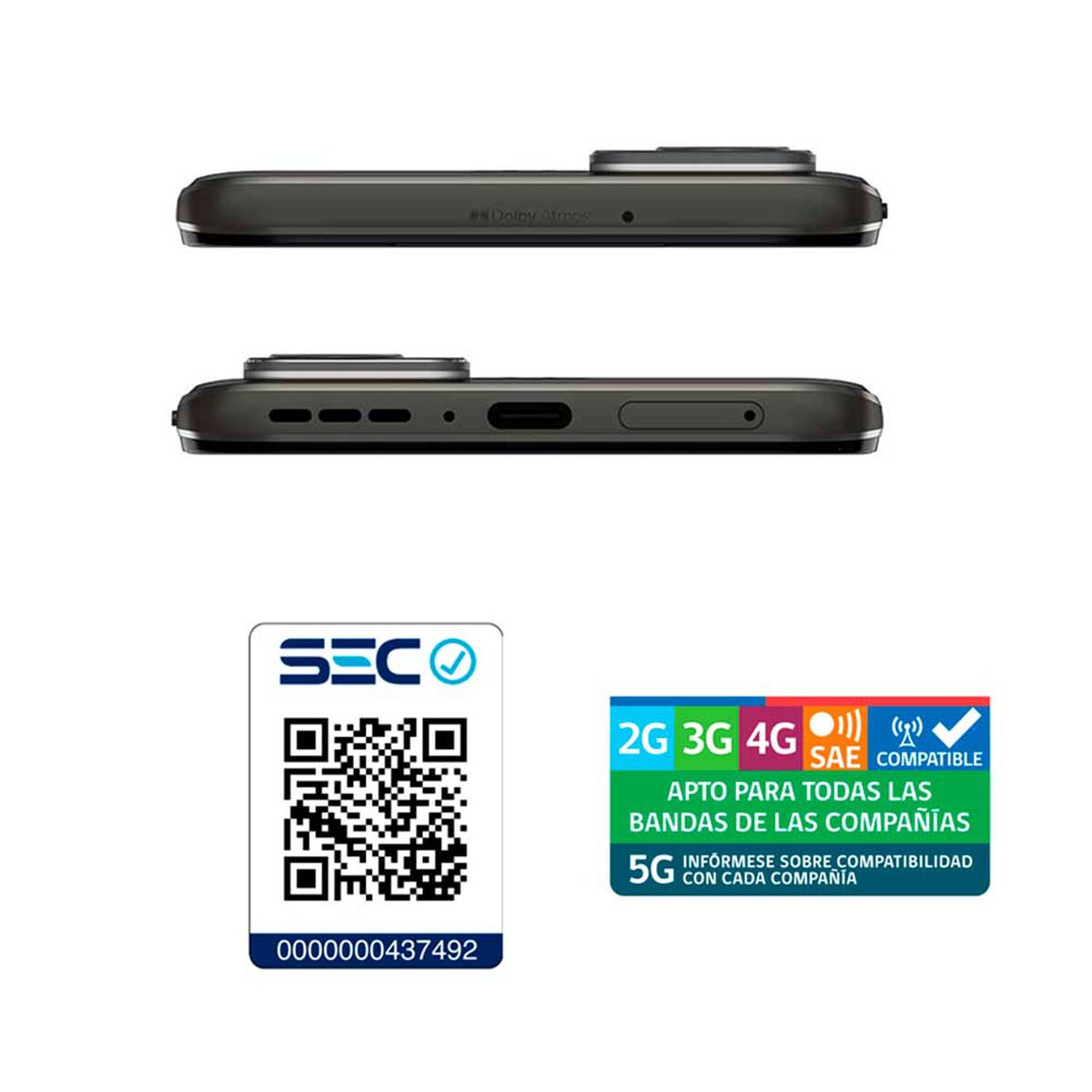 Celular Motorola Moto Edge 30 Neo 5G 128GB 6,28" Negro WOM