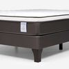 Combo Cama Europea Rosen 2 Plazas New Style 4 Plus BN + Respaldo Ferrara