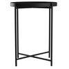Mesa Lateral Day Circular Metal Negro