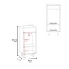 VANITORIO BETHEL 1 PUERTA 86,4X40X32,5 CM WENGUE