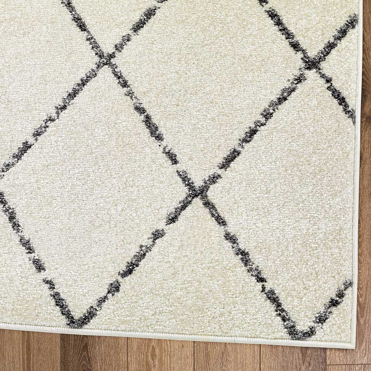 Alfombra de Pasillo Modalfo Florida Blanco 70 x 230 cm
