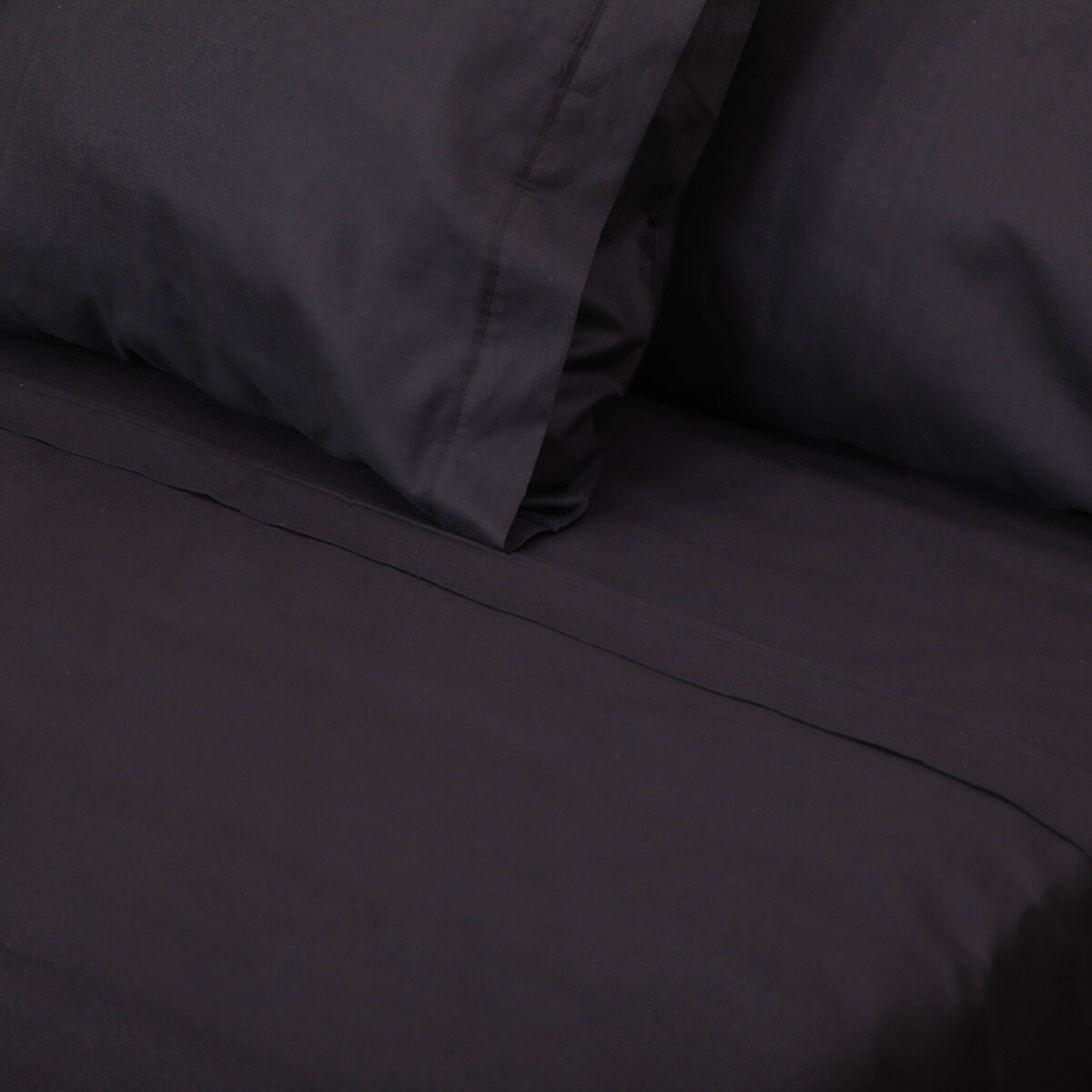 Juego de Sábanas Doral 144 Hilos King Color Vivo 144 Hilos  Negro