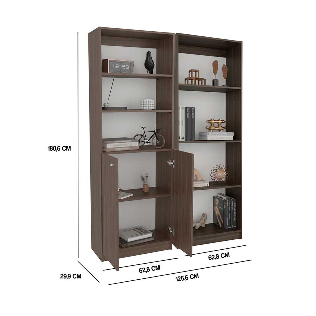 Set 2 Estantes Tuhome Home E 2 Puertas Milan
