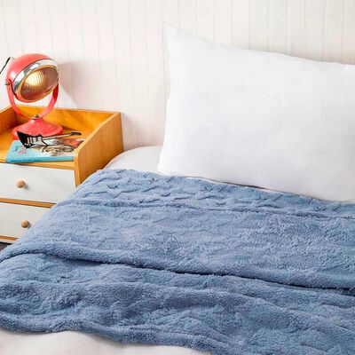 Manta Estrella Sherpa Casanova Kids Azul, Coral