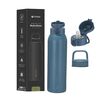 Botella T&eacute;rmica Agua Lhotse Acero Inox 3 Tapas HydroCore 1Lt Azul Oscuro