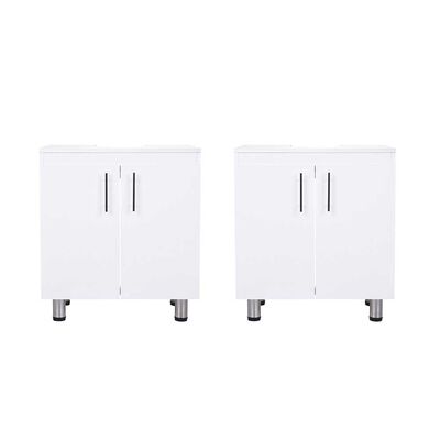 Combo 2 Vanitorios de Baño CIC 2 Puertas Blanco