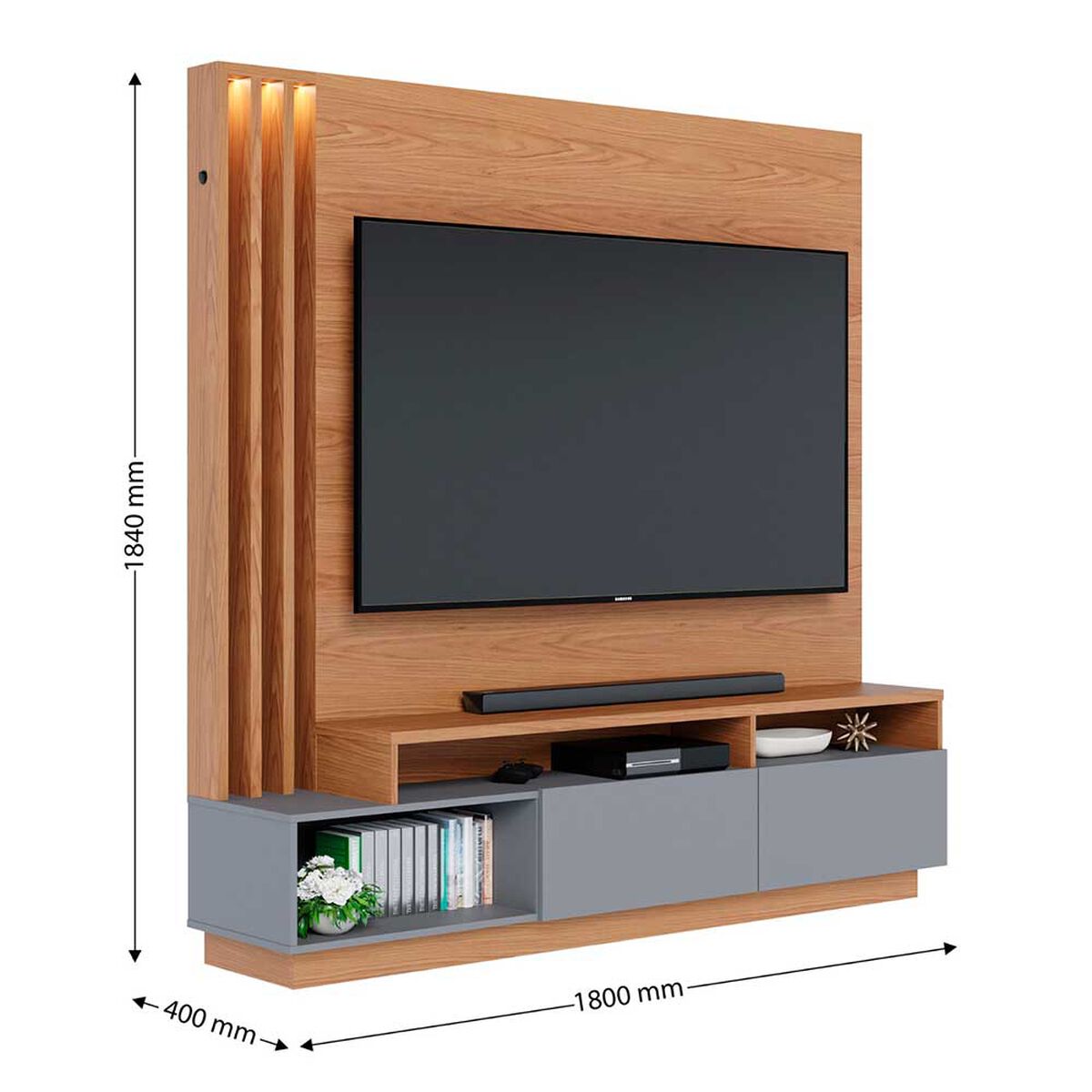 Home TV Onessta Humaita Café y Gris
