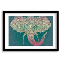 Cuadro Decorativo Retela Elephant Line 40 x 30 cm
