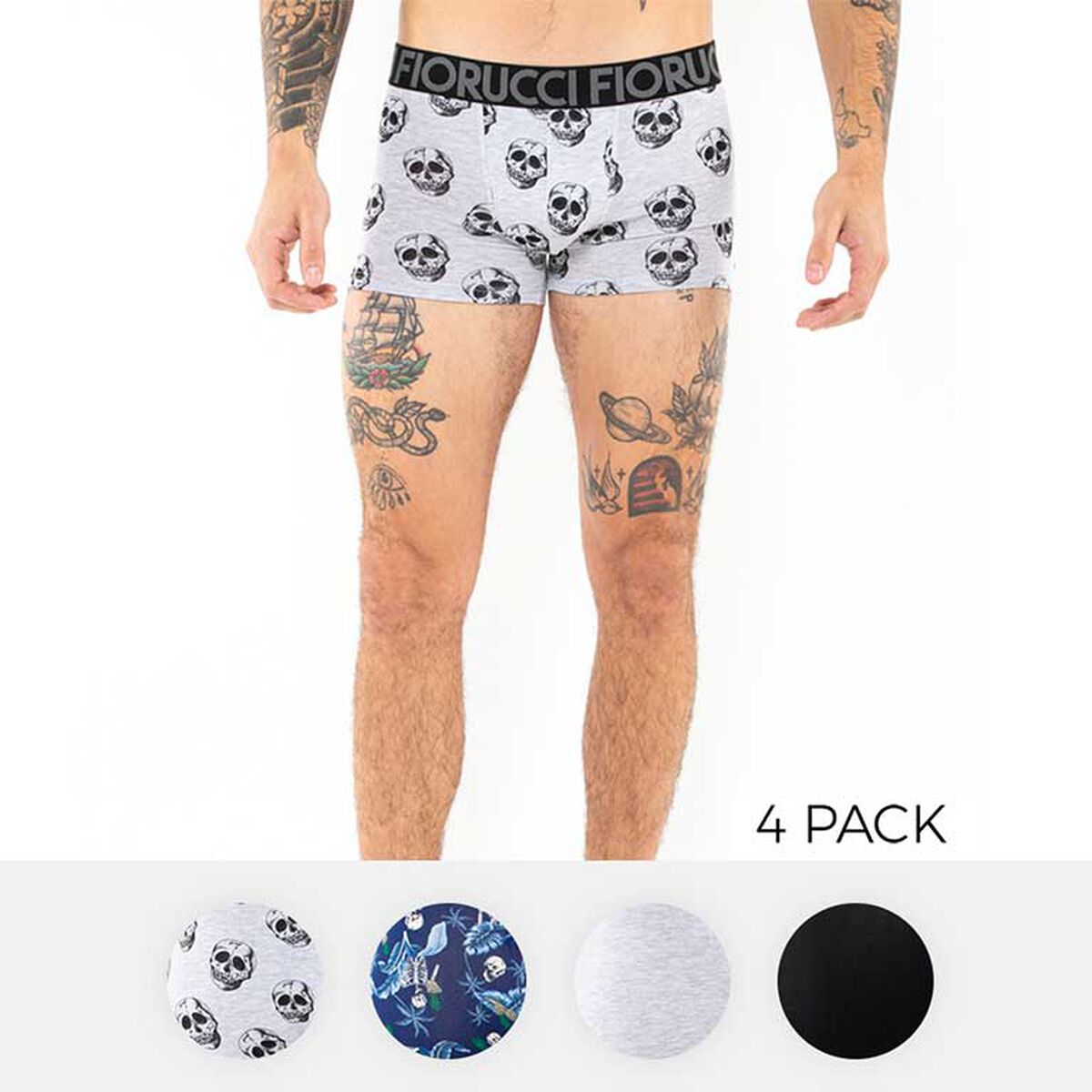 Pack 4 Bóxer Hombre Fiorucci