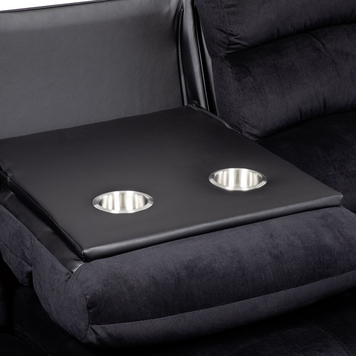 Sofa Reclinable VYS SPA Venom 3 Cuerpos Negro