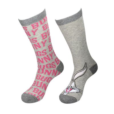 Pack 2 Calcetines Bugs Bunny Sonrisa Mujer Looney tunes