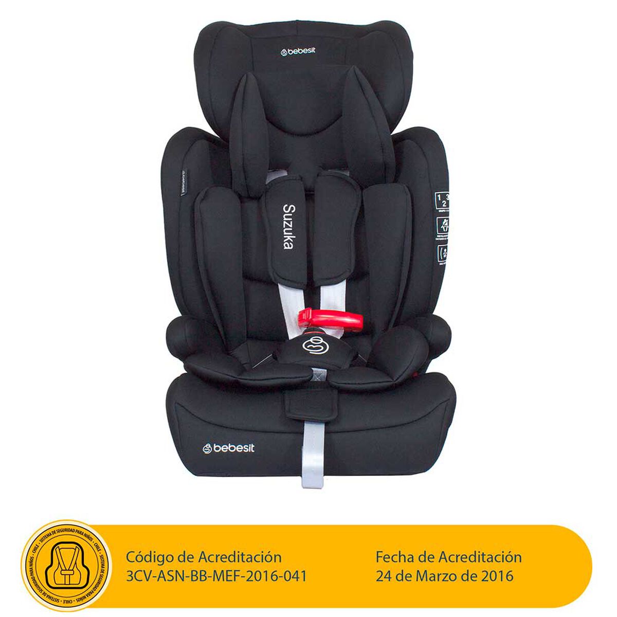 Silla de Auto Suzuka Negro Bebesit