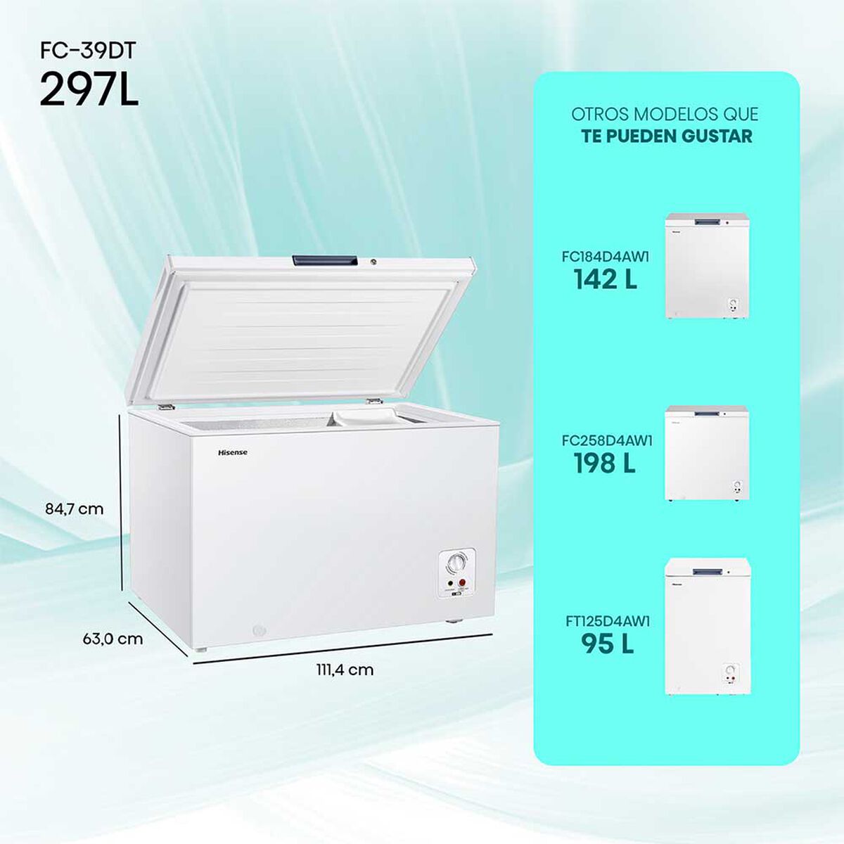 Freezer Horizontal Hisense FC-39DT 297 Lts