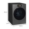 Samsung Secadora DV90F17CDSZS 17 kg. Bomba de Calor Frontal Acero oscuro