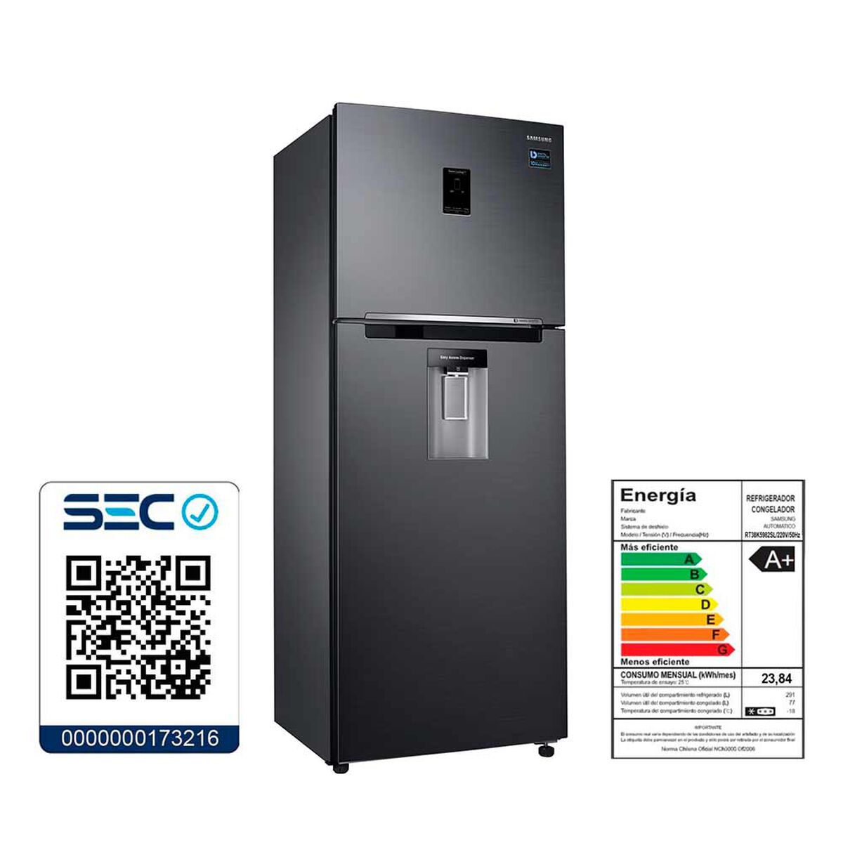 Refrigerador No Frost Samsung RT38K5992BS/ZS 368 lt