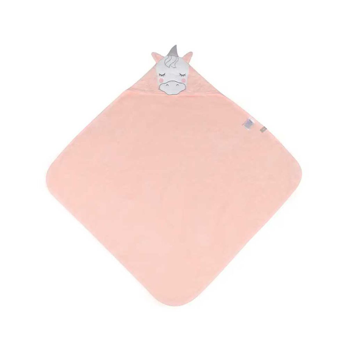 Toalla Capucha Unicornio Rosado Infanti