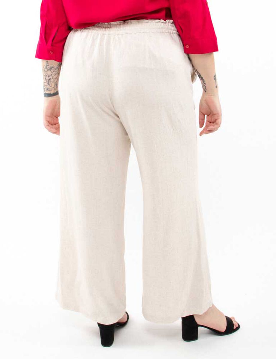 Pantalón Lino Palazzo Mujer Extralindas